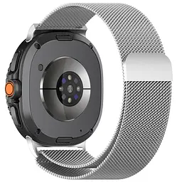 Ремінець металевий для смарт-годинника Google Pixel Watch 40,44,46 mm, Milanese Magnetic, сріблястий, міланська петля, браслет на магнітній застібці, сумісний з годинником Google Pixel Watch, для моделей з розміром корпусу 40,44,46 мм - мініатюра 2