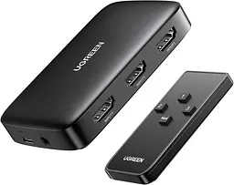 Спліттер Ugreen CM332 HDMI 3x1 Switcher 4K@30Hz Black (UGR-80125)