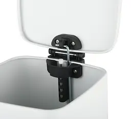 Відро для сміття Zerix Kubix-TC0106 White з плавним закриттям, квадратне, 6 л, біле (ZX6109) - мініатюра 3