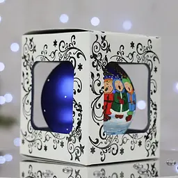 Ялинкова прикраса Санта Шоп Щедрий вечір скло (7806723196708) - мініатюра 3