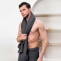Вафельні рушники Lava Greek Waffle CS1 2шт 75х95см/75х130см (SetTw_GreekWaffle_88Lava75x95_88Lava75x130) - мініатюра 7