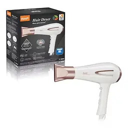 Фен для волосся RAF R.408 з концентратором 2200W White - мініатюра 3