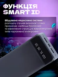 Power Bank 40000 мА-год 5V2A з LED дисплеєм, що відображає рівень заряду і ліхтариком, для швидкої зарядки смартфонів, Чорний - мініатюра 7