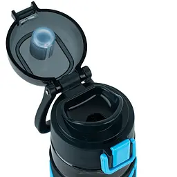 Пляшечка для води Kite Enjoy 680 мл чорно-блакитна (K25-1233-2) - мініатюра 4