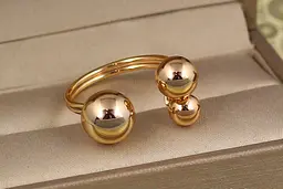 Кільце Xuping Jewelry Поцілунок розсувне 16 р золотисте