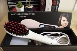 Електричний гребінець-випрямляч Fast Hair Straightener HQT-906 - мініатюра 4