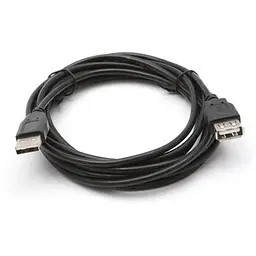 Кабель USB AM-AF (продовжувач), 1.8 м, чорний