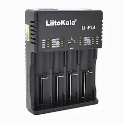 Розумний зарядний пристрій для акумуляторів LiitoKala Lii-PL4 АА, ААА, 18650, 21700, 26650 Li-ion, LiFePO4, Ni-MH, Ni-Cd (19409)