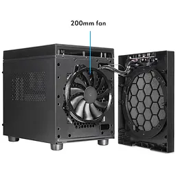 Корпус Chieftec THE CUBE CI-03B-OP, без БЖ, fan 20cm, mATX, Black - мініатюра 2