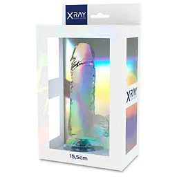 Прозорий фалоімітатор з мошонкою, 11 х 3,5 см XRAY (Іспанія) XRay XR910075 103072 - мініатюра 2
