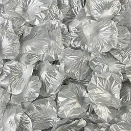 Пелюстки троянд штучні 200 штук 45 × 45 мм сріблясті - мініатюра 5
