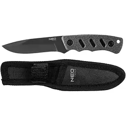 Neo Tools 63-106 Ніж Bushcraft, 16.5см, лезо 9.4см, 3Cr13, ручка TPR, нейлоновий чохол