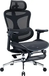 Офісне крісло Sihoo DORO C300L Mesh Black with footrest (DORO-C300L-A3-101-JT) - мініатюра 3