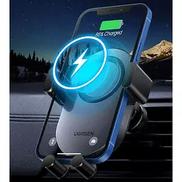 Автотримач для телефону Ugreen CD256 Wireless Car Charger з бездротовою зарядкою - мініатюра 9