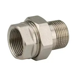 Згін-американка Karro KR3102 3/4" прямий нікельована латунь 30412