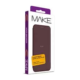 Чохол-книжка MAKE Xiaomi Redmi Note 15 Pro+ Flip Mocha Brown