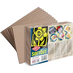 Набір блоків для гравюри Essdee Softcut Carving Blocks 3.0/SC3 200х150х3 мм 10 шт. - мініатюра 3