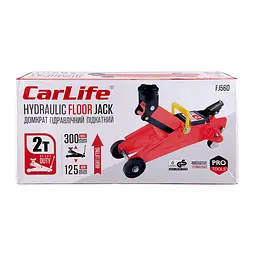 Домкрат підкатний CarLife 2 т 125-300 мм (FJ560) - мініатюра 2