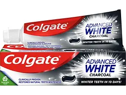 Зубна паста COLGATE 75 мл Advanced White Charcoal відбілююча з вугіллям