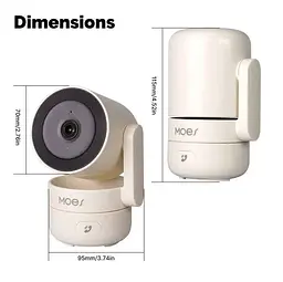 Wi-Fi IP камера MOES TUYA 4MP | панорама 360° | Нічне бачення | Вбудований мікрофон - мініатюра 10