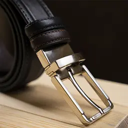 Чоловічий шкіряний ремінь GRANDE PELLE 3,4х120 см acs0014944 - мініатюра 9