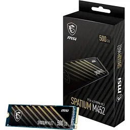 Накопичувач SSD MSI m.2 NVMe 500GB Spatium M452 PCIe 4.0 x4 3D NAND TLC (S78-440K210-P83) - мініатюра 4