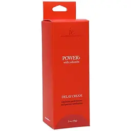 Потужний крем-пролонгатор Doc Johnson Power+With Yohimbe Delay Cream For Men, екстракт Йохимбе, 56 г - мініатюра 2