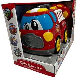 Машинка на радіокеруванні Kiddy Go Пожежна допомога зі світлом та звуком 