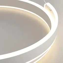 Стильна підвісна LED-люстра Art 2461/500+500WH - мініатюра 9