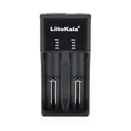 Універсальний зарядний пристрій LiitoKala Lii-PL2 EU на 2 канали + автомобільний кабель