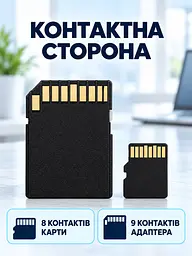 Карта пам'яті microSDHC 16 ГБ Class 10 з SD-адаптером Чорна (37261544) - мініатюра 6