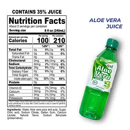 Освіжаючий напій Vinut Pure Aloe Vera Juice Original Flavor with Pulp 500 мл - мініатюра 6