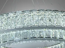Люстра підвісна LED Diasha 575/800+620HR хром 152 Вт пульт - мініатюра 6