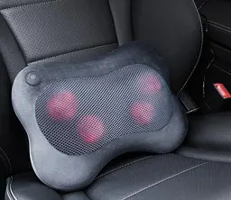 Масажна подушка NAIPO Back and Neck (Ultra-soft Plush Fabric) для спини та шиї з підігрівом та додатковою функцією масажу Шиатцу - мініатюра 4
