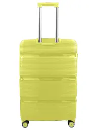 Валіза велика Milano bag 0307 поліпропілен Жовтий - мініатюра 3
