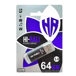 Флеш-накопичувач USB 64Gb Rocket, Black, USB 3.0 (HI-64GB3VCBK) Hi-Rali teh0029127 - мініатюра 2