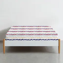 Простирадло Cosas на резинці 120х200 wavy lines cs1, червоний (WavyLinesRedBlue_120x200x20) - мініатюра 2
