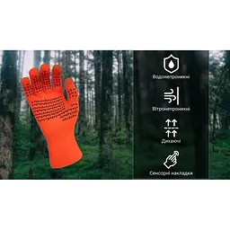 Рукавички водонепроникні DexShell ThermFit Gloves pозміp S помаранчеві - мініатюра 2