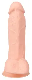 Вібратор Nature Skin Bendable RC, 20.8 см (тілесний) - мініатюра 6