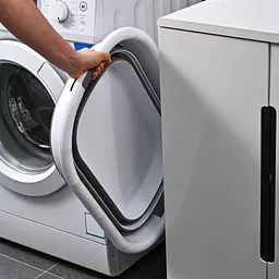 Відро складане MBM My Home Bin-18 біло-сіре 26 л (BIN-18 26L WHITE/GRAY) - мініатюра 4