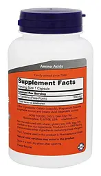 Тирозин Now Foods L-Tyrosine 500 мг 120 капсул - мініатюра 2