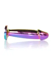 Анальна пробка - Jewellery Multicolour Penis Plug Clear M - мініатюра 4