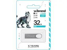 Флешка Wibrand 32 GB Irbis Silver USB 2.0 (WI2.0/IR32U3S) - мініатюра 2