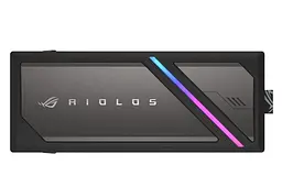 Портативний корпус ASUS для SSD ROG STRIX AIOLOS PCIe NVMe M.2 2230/2242/2260/2280 USB Type-C 3.2 Gen 2x2 ARGB чорний - мініатюра 2