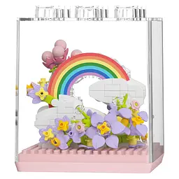 Дитячий конструктор Bambi Flower Language 7346 у колбі, 340 деталей - мініатюра 2