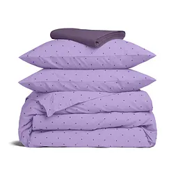 Семейное постельное белье с простыней на резинке LAVENDER CS6