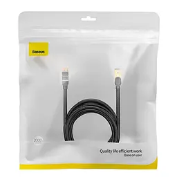 Кабель Baseus high Speed Seven types of RJ45 10gigabit network cable (round cable) 20m - мініатюра 2