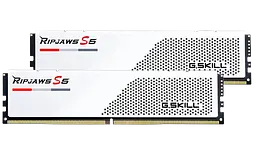 Оперативна пам'ять G.Skill 64GB (2x32GB) DDR5 6000MHz Ripjaws S5 White (F5-6000J3040G32GX2-RS5W)
