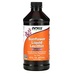 NOW Рідкий соняшниковий лецитин, Sunflower Lecithin - 473 мл