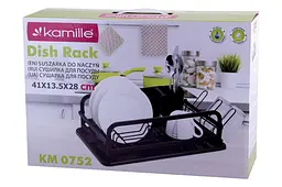 Сушарка для кухонного посуду настільна сушарка Kamille 410 x 280 x 135 мм - мініатюра 2